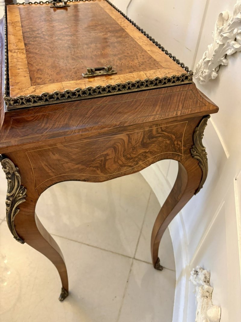 Quality Antique French Walnut Jardinière Table - Image 14